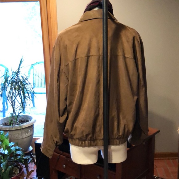 Vegan Suede bomber jacket - Picture 4 of 16